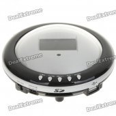 1.6" LCD Display UFO Style MP3 Player with White 4-LED Lights + FM + USB/SD Port