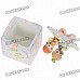 Cute Lovers Style Resin Trinket Box Ornament