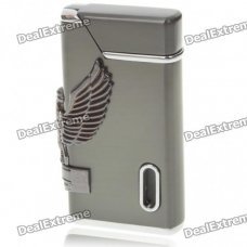 Vintage Zinc Alloy Windproof Butane Lighter - Dark Gray Vintage Zinc Alloy Windproof Butane Lighter - Dark Gray