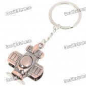 Cute Metal Alloy Plane Keychain - Cinnamon