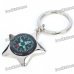 Alloy Star Shaped Compass Keychain