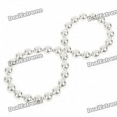 4.8~5mm Neodymium NIB Magnet Spheres with Steel Case - Silver (216-Piece Pack)