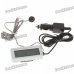 2.5" LCD Car Cigarette Lighter Powered Digital Inside and Outside Thermometer - Silver 2.5" LCD Car Cigarette Lighter Powered Digital Inside and Outside Thermometer - Silver