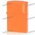 Genuine Zippo Copper Fuel Fluid Lighter - Orange