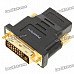 Gold Plated DVI 24+1 Male to HDMI Female Adapter
