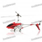 M3 USB Rechargeable Wireless Remote Control 3.5-CH Helicopter with Gyroscope - Red (IR Remote)