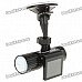 5.0MP Wide Angle Car DVR Camcorder w/ 2-LED Night Vision/TF (2.0" TFT LCD)