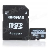 Genuine Kingmax Micro SD/TransFlash Card with SD Card Adapter (32GB/Class 10)