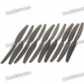 Nylon 10 x 6E Propellers for Quadkopter - Black (5-Pair)