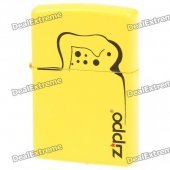 Genuine Zippo Fuel Copper Fluid Lighter - Yellow