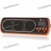 1" LED Mini Portable MP3 Music Speaker with FM/USB/SD/AUX - Orange + Black 1" LED Mini Portable MP3 Music Speaker with FM/USB/SD/AUX - Orange + Black