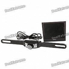1/3" CMOS Car Rearview Camera w/ 7-LED Night Vision + 3.5" TFT LCD Wireless Monitor (NTSC/PAL)