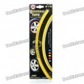 Car Wheel Decorative Color Rim Tape - Yellow (28-Piece Set)