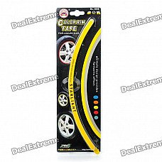Car Wheel Decorative Color Rim Tape - Yellow (28-Piece Set)