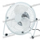 6" Metal USB Powered Cooling Fan - White