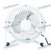 USB Powered 4-Blade Cooling Fan - White