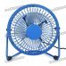 USB Powered 4-Blade Cooling Fan - Blue