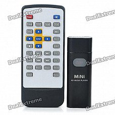 3-in-1 Mini 720P HD Media Player + USB Disk + TF Card Reader with Remote Controller - Black (4GB) 3-in-1 Mini 720P HD Media Player + USB Disk + TF Card Reader with Remote Controller - Black (4GB)