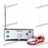 Bullet Style Storage Mini Rechargeable R/C Model Racing Car - Red (27MHz)