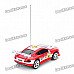 Bullet Style Storage Mini Rechargeable R/C Model Racing Car - Red (27MHz)