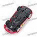Bullet Style Storage Mini Rechargeable R/C Model Racing Car - Red (27MHz)