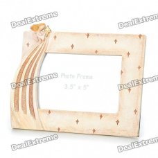 Elegant Angel Style Polyresin Photo Frame (3.5" x 5" Picture)