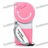 USB/4xAA Powered Mini Handy Cooler Air Conditioner - Pink + White