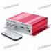 160W Hi-Fi Stereo Amplifier MP3 Player w/ SD/USB for Car/Motorcycle - Red + Silver (12V) 160W Hi-Fi Stereo Amplifier MP3 Player w/ SD/USB for Car/Motorcycle - Red + Silver (12V)