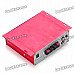 160W Hi-Fi Stereo Amplifier MP3 Player w/ SD/USB for Car/Motorcycle - Red + Silver (12V) 160W Hi-Fi Stereo Amplifier MP3 Player w/ SD/USB for Car/Motorcycle - Red + Silver (12V)