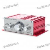 60W Stereo Audio Amplifier for Car/Motorcycle/Golf Cart - Red