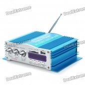 1.8" LCD 160W Hi-Fi Stereo MP3 Player Amplifier with FM/SD/USB for Car - Blue (DC 12V)