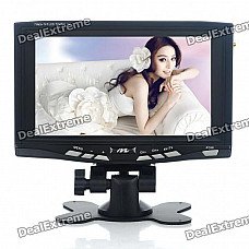 7" TFT LCD Monitor Digital DVB-T TV Receiver with Remote Controller - Black 7" TFT LCD Monitor Digital DVB-T TV Receiver with Remote Controller - Black