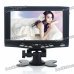 7" TFT LCD Monitor Digital DVB-T TV Receiver with Remote Controller - Black 7" TFT LCD Monitor Digital DVB-T TV Receiver with Remote Controller - Black