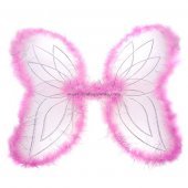 3-Piece Fuzzy-Rimmed Charming Angel Wings Set (Color Assorted)