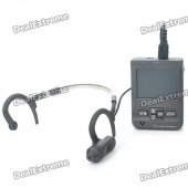 1/4" Sharp CCD Eyewitness Police Security Ear Hook Style Mini DVR Camera Set (2.5" LCD/TF Slot)