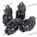 Universal Cool Grenade Shaped Car Tire Valve Caps - Black (4-Piece Pack) Universal Cool Grenade Shaped Car Tire Valve Caps - Black (4-Piece Pack)