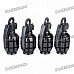 Universal Cool Grenade Shaped Car Tire Valve Caps - Black (4-Piece Pack) Universal Cool Grenade Shaped Car Tire Valve Caps - Black (4-Piece Pack)