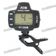 AT-320B 1.1" LCD Backlit Clip-On Chromatic Tuner (1 x CR2032) AT-320B 1.1" LCD Backlit Clip-On Chromatic Tuner (1 x CR2032)