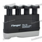Flanger FA-10 Extend-O-Grip Medium Tension Hand Exerciser for Adults - Black + Grey