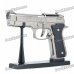U.S.9mm M9 Pistol Shaped Butane Jet Torch Lighter - Dark Grey + Black