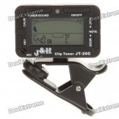 1.5" LCD Clip-on Chromatic Tuner for Guzheng (1xCR2032)