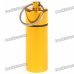 Mini Aluminum Alloy Pill Box Bottle Container Keychain - Random Color