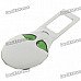 Universal Alien Style Safety Seat Belt Buckle - Silver + Green