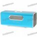 1.6" LCD 2x3W Mini USB Rechargeable MP3 Player Speaker with FM/USB/TF - Blue 1.6" LCD 2x3W Mini USB Rechargeable MP3 Player Speaker with FM/USB/TF - Blue