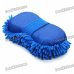 Microfiber Chenille Sponge Auto Car Cleaning Pad - Blue