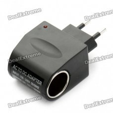 100V-240V AC to 12V DC Power Adapter Converter - Black (EU Plug)