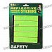 Long Strips Pattern Reflective PVC Stickers (10-Piece Pack)