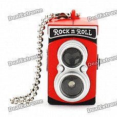 Mini Camera Lucky Charm Keychain with Flash Torch - Random Color (3 x LR1130)