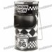 Cool Mini Trash Can with Ashtray - Black + White