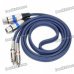 Dual RCA Male to Dual Cannon Female Audio Adapter Cable (152CM-Length)